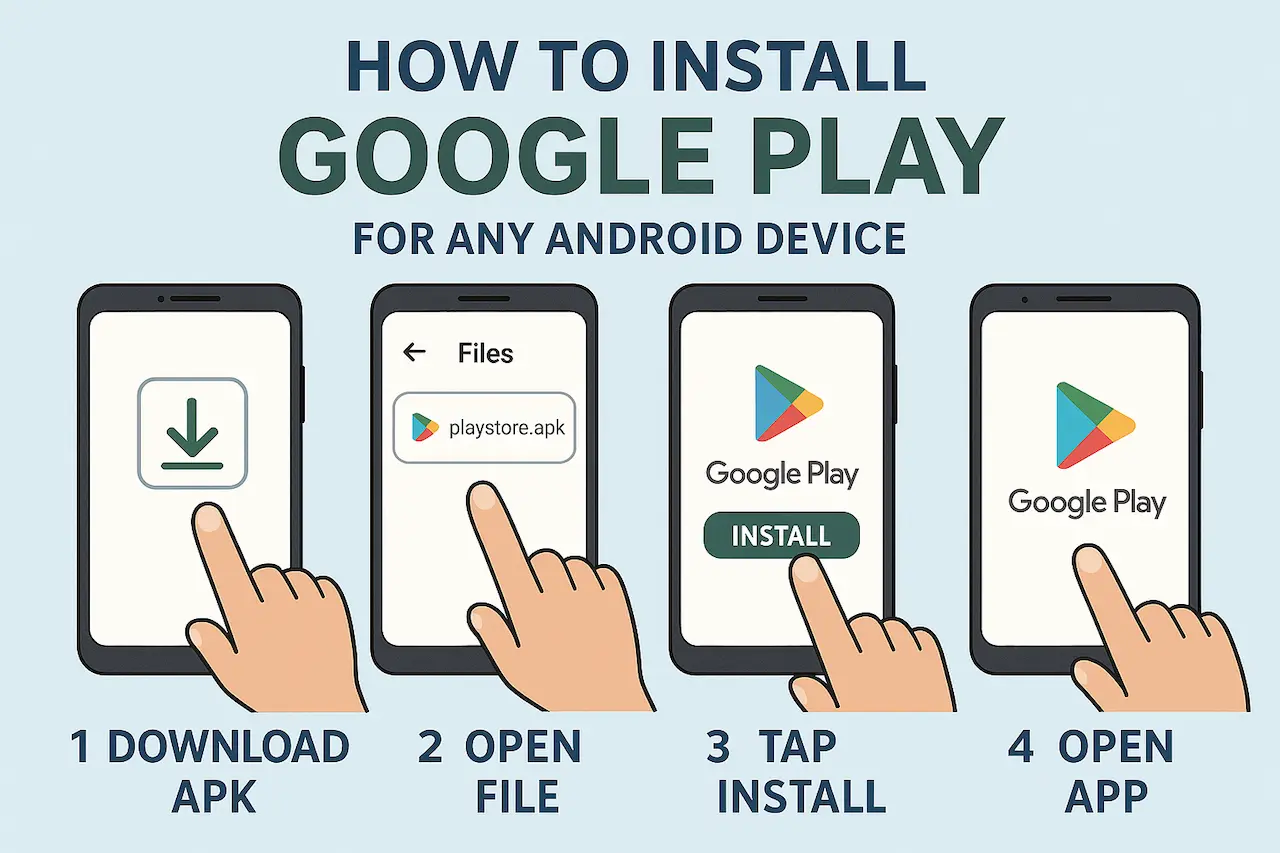  فتح متجر Google Play Store
